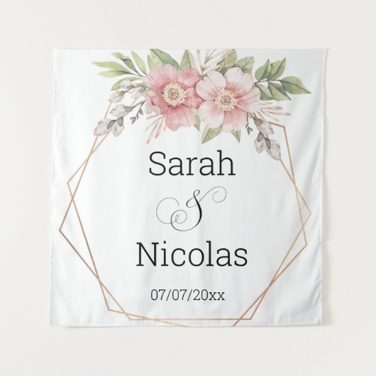 Polterabend-Wandplakat personalisiert Wandteppich (Vorderseite)