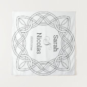 Polterabend-Wandplakat personalisiert Wandteppich (Vorderseite (Horizontal))