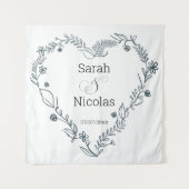 Polterabend-Wandplakat personalisiert Wandteppich (Vorderseite)