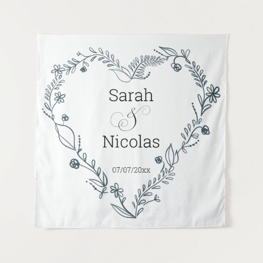 Polterabend-Wandplakat personalisiert Wandteppich (Vorderseite)