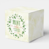 Polterabend Wasserfarbenleder-Feuerminze Geschenkschachtel (Rückseite)