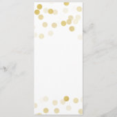 Polterabend wünscht Goldenen Fohlen Glitzer Lights Hinweiskarte (Rückseite)