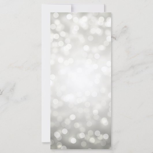 Polterabend wünscht Silberne Glitzer-Leuchten (Rückseite)