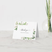 Polterabend zur Beerdigung von Grünpflanzen eingek Dankeskarte (Vorderseite)