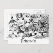 Poltergeist-Postkarte Postkarte (Vorne/Hinten)