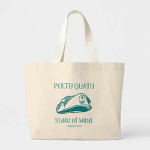 Poltu Quatu Canvas-Tasche - Luxuriöse Kapitänsbekl Jumbo Stoffbeutel