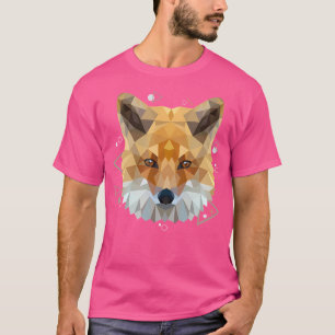 Poly Art Fox Motif für Fox Lover T-Shirt