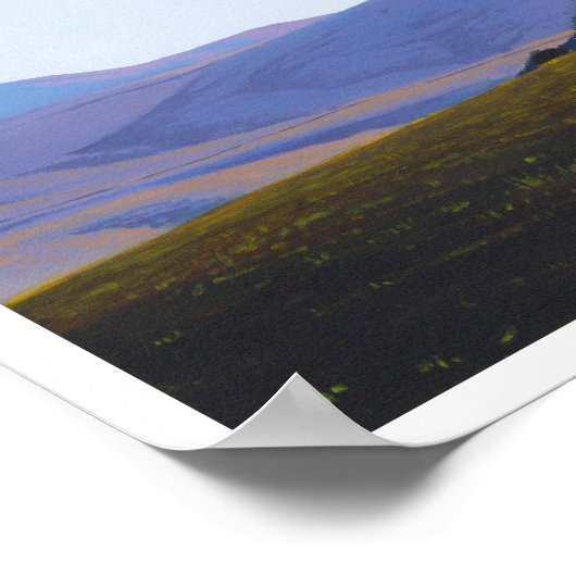 Poly Canyon Pasture Poster (Ecke)