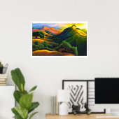 Poly Canyon Poster (Heimbüro)