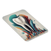 Poly chromatic Tooth Art Magnet (Rechte Seite)