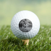 Poly Geometric Gray Monogram INITIAL Sports Cool Golfball (Insitu T-Shirt)