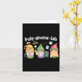 Poly-gnome-ials Gnomes Math Algebra Lehrer Back T Karte (Gelbe Blume)