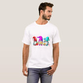 Poly-gnome-ials Three Gnomes Funny Teacher Mathema T-Shirt (Vorne ganz)