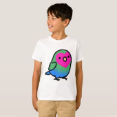 "Poly Polly" Polysexual LGBT+ Pride Lovebird T-Shirt (Vorne ganz)