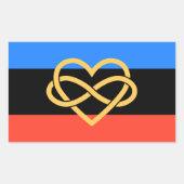 Poly Pride Flag Aufkleber (Vorderseite)