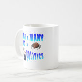 Poly = Viele, Tic = Blutsaugende Insekten Kaffeetasse (Vorderseite Links)