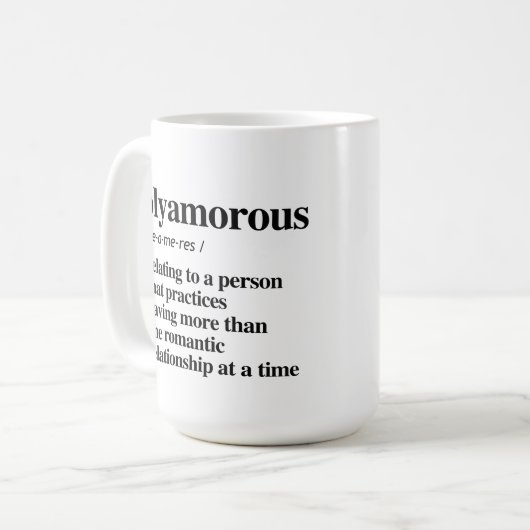 Polyamore Definition Kaffeetasse (Vorderseite Links)