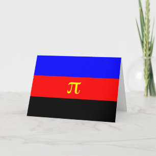 Polyamorie-Stolz-Flagge Karte