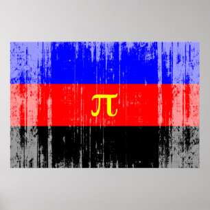 Polyamorie-Stolz-Flagge Poster