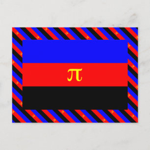 Polyamorie-Stolz-Flagge Postkarte