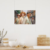 Polyamorose-Trias in der Innenstadt Poster (Küche)