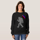 Polyamoroses Flag Monster auf polyamorosen Sweatshirt (Vorne ganz)