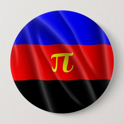POLYAMOROUS PRIDE FLAG WAVY DESIGN - 2014 PRIDE.pn Button (Vorderseite)