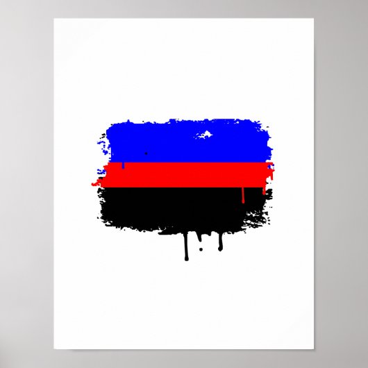 POLYAMORY FLAG DRIPPING POSTER (Vorne)