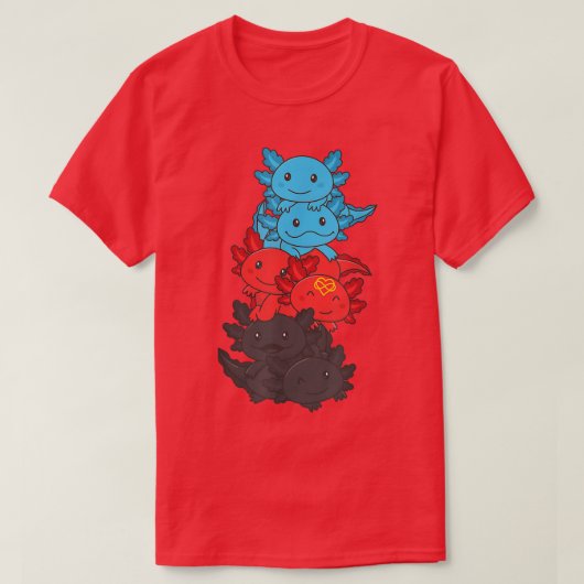 Polyamory Flag Pride LGBTQ Aolotl T-Shirt (Design vorne)