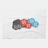 Polyamory Flag Pride Lgbtq Niedliche Slotpile Geschirrtuch (Horizontal)