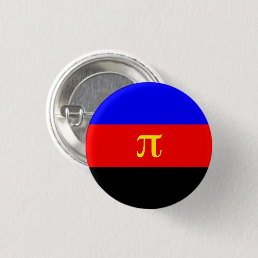 Polyamory Flaggenknopf Button (Vorne & Hinten)