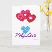 Polyamory Gruß-Karte Karte (Gelbe Blume)