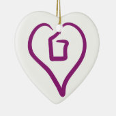 Polyamory: Liebe außerhalb des Kastens - Keramik Ornament (Rechts)