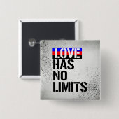 Polyamory - Liebe haben keine Grenzen - - LGBTQ Button (Vorne & Hinten)