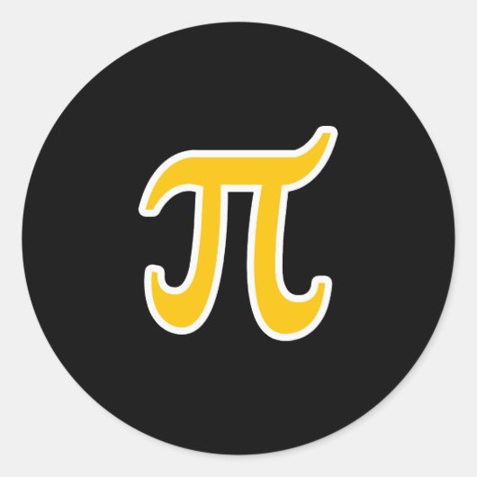 POLYAMORY PI SYMBOL 3D -.png Runder Aufkleber (Vorderseite)