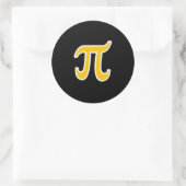 POLYAMORY PI SYMBOL 3D -.png Runder Aufkleber (Tasche)