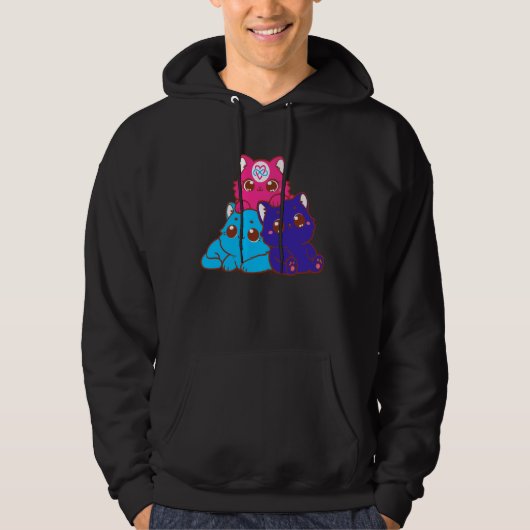 Polyamory Pride Awareness Day for Poly Throuple Pa Hoodie (Vorderseite)