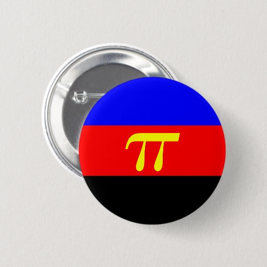 Polyamory Pride Flag Button (Vorne & Hinten)