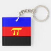 Polyamory Pride Flag Schlüsselanhänger (Rückseite)