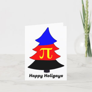 Polyamory Pride Holigay-Weihnachtsbaum-Feiertags-K Feiertagskarte