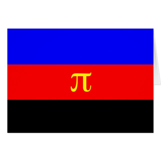 Polyamory-Stolperflagge (Vorderseite (Horizontal))