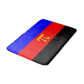 Polyamory-Stolperflagge Badematte (Schrägansicht)