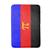 Polyamory-Stolperflagge Badematte (Vorderseite Vertikal)