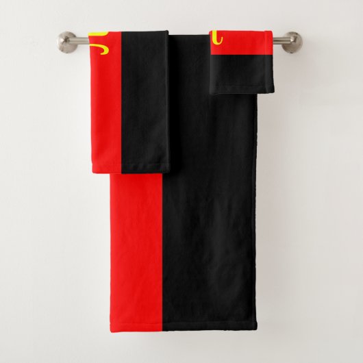 Polyamory-Stolperflagge Badhandtuch Set (Insitu)