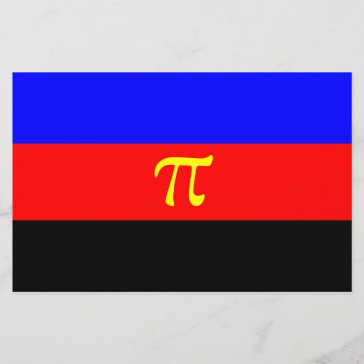 Polyamory-Stolperflagge Briefpapier (Vorderseite)