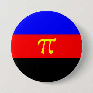 Polyamory-Stolperflagge Button