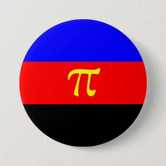 Polyamory-Stolperflagge Button (Vorderseite)