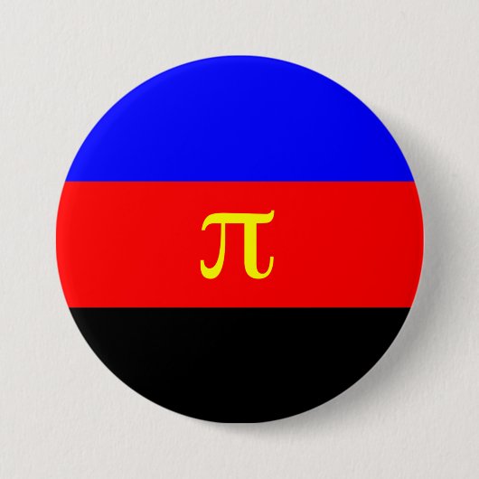 Polyamory-Stolperflagge Button (Vorderseite)