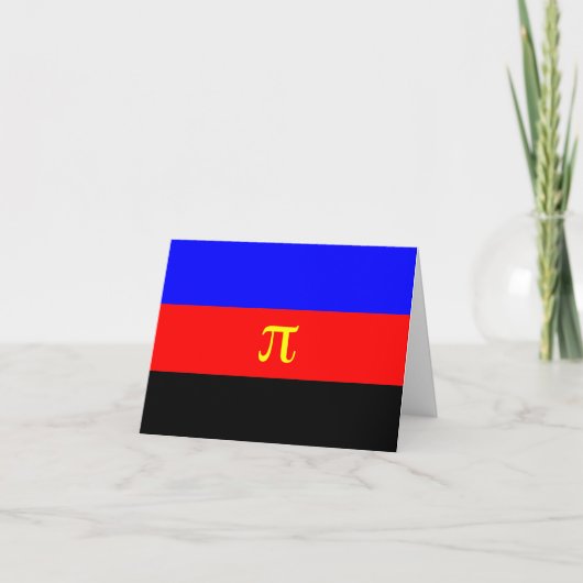 Polyamory-Stolperflagge Feiertagskarte (Vorderseite)