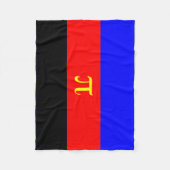 Polyamory-Stolperflagge Fleecedecke (Vorderseite)